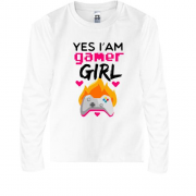 Детская футболка с длинным рукавом I`m Gamer Girl
